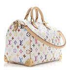 LV X TM Monogram Multicolor Speedy Soft 30 White