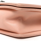 Lambskin Quilted Medium Boy Flap Light Pink