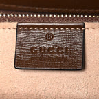 GG Supreme Monogram Horsebit 1955 Shoulder Bag Beige Brown Sugar