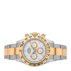 Stainless Steel 18K Yellow Gold 40mm Oyster Perpetual Cosmograph Daytona Watch White 126503