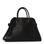 Polished Saddle Calfskin Soft Margaux 12 Black