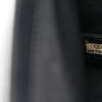 Calfskin Quilted Medium Boy Flap Black