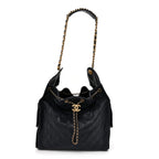 Caviar Quilted Medium Chanel 25 Handbag Dark Navy