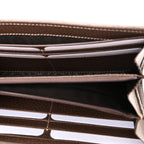 GG Supreme Monogram Web Ophidia Wallet On Chain Brown
