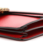 Dollar Calfskin Swarovski Crystal Small Dionysus Shoulder Bag Hibiscus Red