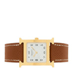 Stainless Steel Epsom 26mm Heure H Hour Quartz Watch Gold