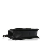Calfskin Quilted Medium Boy Flap Black