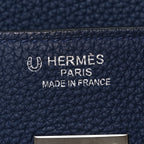 Togo Bi-Color Horseshoe Birkin 35 Bleu Nuit Black