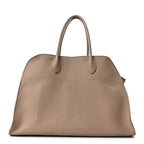 Matte Grained Calfskin Soft Margaux 15 Dark Taupe