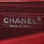 Caviar Quilted Medium Boy Flap Dark Red
