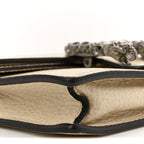Dollar Calfskin Crystal Super Mini Dionysus Shoulder Bag Mystic White Black Diamond