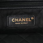 Shiny Calfskin Quilted Small Chanel 22 Black