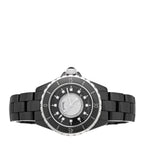 Stainless Steel Ceramic Diamond Dial 33mm J12 Quartz Watch Black