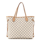 Damier Azur Neo Neverfull MM Rose Ballerine