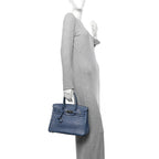 Matte Porosus Crocodile Birkin 30 Bleu Brighton