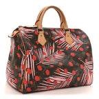 Monogram Jungle Dots Speedy 30 Sugar Pink Poppy