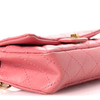 Aged Calfskin Quilted 2.55 Reissue Flap Belt Bag Pink