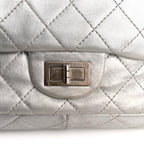 Metallic Lambskin Quilted 2.55 Reissue 227 Flap Silver