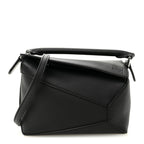 Calfskin Mini Puzzle Bag Black