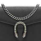 Calfskin Mini Dionysus Chain Wallet Black