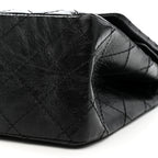 Aged Calfskin Quilted 2.55 Reissue 226 Flap So Black