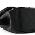 Lambskin Quilted Jumbo Double Flap So Black