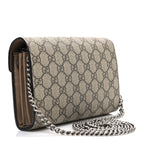 GG Supreme Monogram Mini Dionysus Chain Wallet Beige Taupe