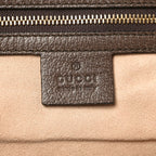 GG Supreme Monogram Medium Ophidia Shopping Tote Brown