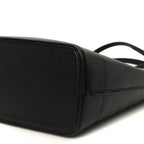 Textured Dollar Calfskin Small Ophidia Shoulder Tote Bag Black