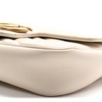 Calfskin Matelasse Super Mini GG Marmont Shoulder Bag White