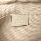 Pebbled Calfskin Small Soho Disco Bag Off White
