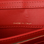 Aged Calfskin Quilted 2.55 Reissue Clutch With Chain Red