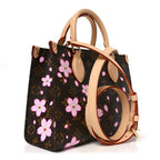 LV X TM Monogram Cherry Blossom Onthego PM Sakura Brown