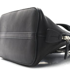 Saddle Calfskin Mini Devon Bag Black
