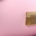 Crystal Embellished Metallic Lambskin Mini Chanel 22 Light Pink