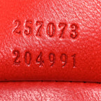 Patent Microguccissima Small Broadway Clutch Red