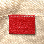 Pebbled Calfskin Small Soho Disco Bag Vibrant Red