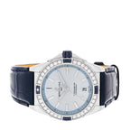 Stainless Steel Alligator Diamond Bezel 38mm Chronomat Automatic Watch Ice Blue A17356