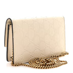 Guccissima Mini Cherry Chain Bag White