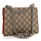 GG Supreme Monogram Mini Dionysus Shoulder Bag Hibiscus Red