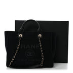 Mixed Fibers Small Deauville Tote Black