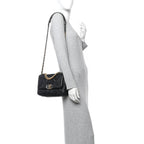 Goatskin Quilted Medium Chanel 19 Flap Black