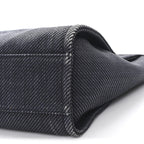 Mixed Fibers Calfskin Small Deauville Tote Black