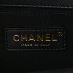 Calfskin Quilted Medium Boy Flap Black