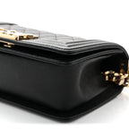 Caviar Quilted Small Boy Flap Black