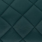 Lambskin Quilted Mini Rectangular Flap Dark Blue