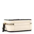 Caviar Quilted Small CC Filigree Vanity Case White Black