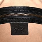 Calfskin Matelasse GG Marmont Flat Messenger Bag Black