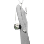 Calfskin Mini Puzzle Bag Soft White Rosemary
