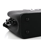 Matte Taurillon Capucines East West Mini All Black
